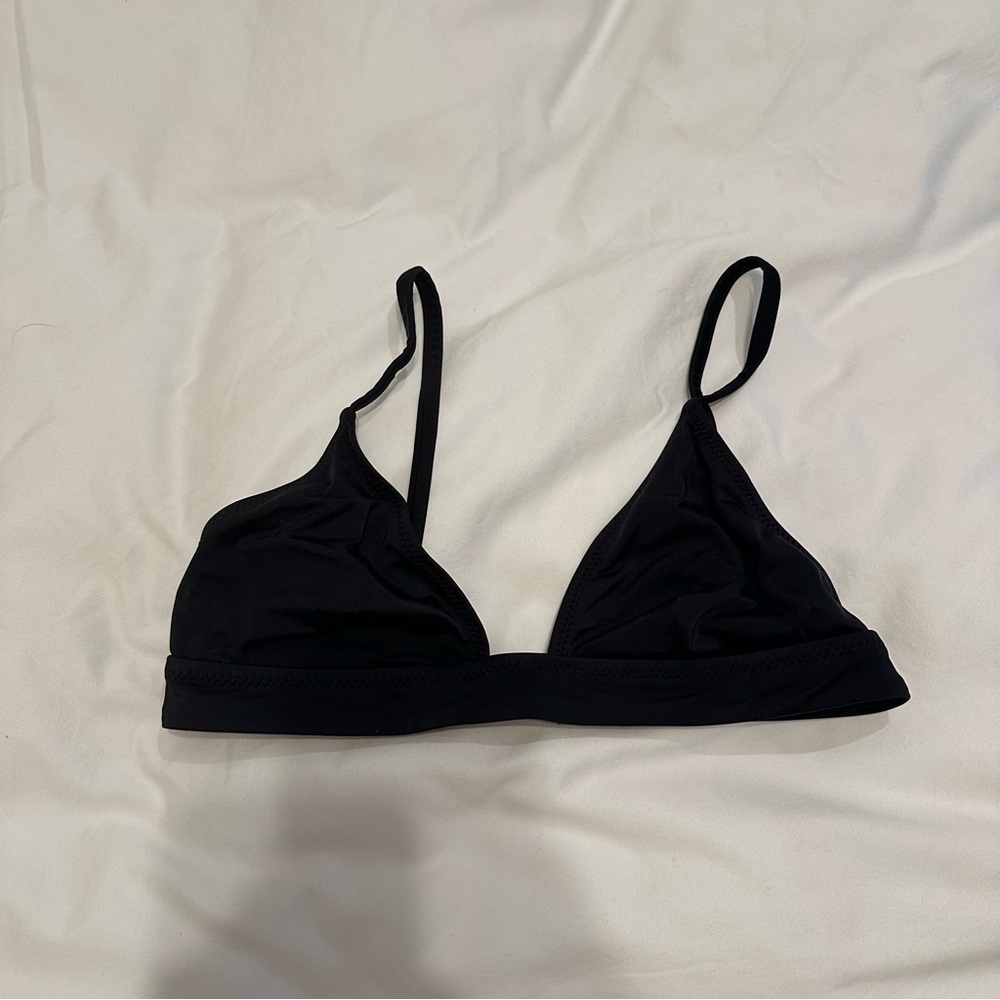 Solid And Striped Bikini Top - image 1